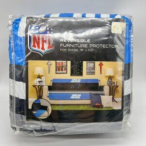 NFL Reversible Furniture Protector Carolina Panthers For Sofas 75”x110” Football